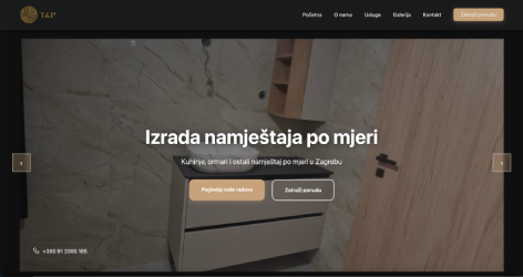 izrada namještaja po mjeri - T&P